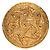 Spilla Chanel Gold CC con medaglione a spirale placcato oro D'oro