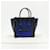 Céline Borsa Celine Luggage Micro Shopper Nero Blu - vista 20