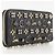 Cartera larga Christian Louboutin Panettone Spike Studs Negro - vista 3