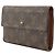 Cartera tríptico Louis Vuitton en lona Monogram marrón Castaño - vista 2