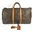 Borsa da viaggio Louis Vuitton Monogram Keepall 50 Marrone
