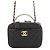 Bolso de Hombro Chanel Matelassé Vanity Chain Negro