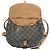 Borsa Louis Vuitton Monogram Saumur 30 con patta Marrone - vista 16