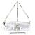 Borsa a mano in pelle argentata Jimmy Choo Argento