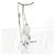 Borsa a mano in pelle argentata Jimmy Choo Argento - vista 2