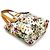Borsa Tote Gucci Flora Marrone Arancione - vista 3