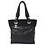 Chanel Tote Tasche aus beschichteter Canvas in Schwarz