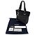 Chanel Tote Tasche aus beschichteter Canvas in Schwarz - Ansicht 8