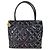 Borsa Tote Chanel CC Coco Mark Logo Nero