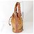 Borsa a tracolla in pelle stile MCM Visetos Marrone - vista 3