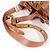 Borsa a tracolla in pelle stile MCM Visetos Marrone - vista 9