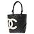 CHANEL Cambon Line Small Tote Bag Schwarz Weiß