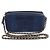 Borsa a tracolla CHANEL Deauville Chain Clutch Blu navy