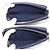 Borsa a tracolla CHANEL Deauville Chain Clutch Blu navy - vista 4