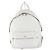 Christian Dior White Canvas and Leather Backpack