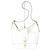 Borsa a tracolla COACH White Tassel Charm Bianco