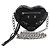 Borsa a tracolla Balenciaga Lucagol Heart Chain Nero