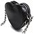 Borsa a tracolla Balenciaga Lucagol Heart Chain Nero - vista 2