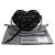 Borsa a tracolla Balenciaga Lucagol Heart Chain Nero - vista 6