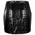 Alaïa Minigonna in pelle nera con stampa serpente e lacci Nero Stampa python - vista 2