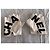 Chanel Guantes sin dedos de piel Negro Blanco - vista 11