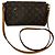 Borsa a tracolla Louis Vuitton Favorite MM Monogram Marrone - vista 2