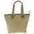 Gucci GG Canvas Leder Tote Schultertasche Braun Beige - Ansicht 2