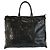 Borsa Tote Gucci GG Imprime in PVC e pelle nera Nero