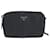 Borsa a Spalla Prada Nylon Tessuto Triangle Logo Nero