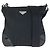 Prada Tessuto Nylon Emaille Schultertasche Schwarz