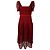 Self portrait Self-Portrait Guipure-Kordelspitzen-Midikleid aus rotem Polyester Bordeaux