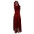 Self portrait Self-Portrait Guipure-Kordelspitzen-Midikleid aus rotem Polyester Bordeaux - Ansicht 2