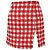 Minifalda de tweed a cuadros Alessandra Rich en lana roja