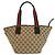 Borsa Tote Gucci GG Canvas Sherry Line Marrone - vista 2