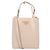 Borsa Tote in Pelle con Logo Triangle Prada Borsa da Donna Beige Marrone
