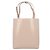 Borsa Tote in Pelle con Logo Triangle Prada Borsa da Donna Beige Marrone - vista 4