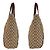 Borsa Tote Gucci GG Canvas Sherry Line Marrone Beige - vista 8