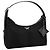 Borsa Hobo MCM Aren Small in nylon riciclato e pelle con stampa monogramma Nero - vista 2