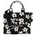 Borsa a mano Marc Jacobs nera "The Small Tote Bag" con stampa floreale all-over e logo ricamato in cotone da donna Nero