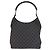 Borsa Hobo a Spalla Gucci GG Canvas Suede Nero