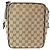 Borsa Messenger Gucci GG Canvas e Pelle Marrone - vista 2