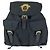 Versace Nylon Leder Rucksack Vintage Schwarz
