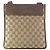 Borsa a Spalla Pochette in Tela GG e Pelle Gucci Marrone - vista 2