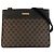 Borsa a tracolla Gucci GG Canvas e pelle Marrone