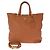 Prada Vitello Daino Leder 2way Tote Bag Braun