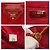 Prada Saffiano Leder Triangle Logo Tote Bag Rot - Ansicht 3