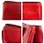 Prada Saffiano Leder Triangle Logo Tote Bag Rot - Ansicht 7