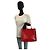 Prada Saffiano Leder Triangle Logo Tote Bag Rot - Ansicht 8