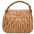 Borsa Hobo Miu Miu Matelasse Coffer in pelle beige - vista 2