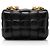 Borsa a tracolla maxi Cassette in agnello Bottega Veneta Nero - vista 3
